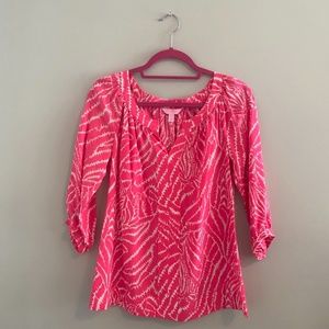 Lilly Pulitzer SilkTop, Like Elsa + Pearl details
